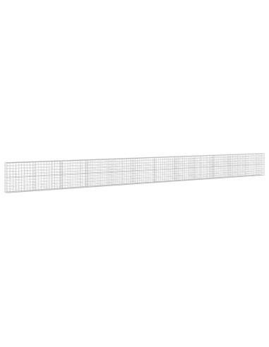 Gabione con Filo da 3,5 mm e Rete da 10x10 cm 1200x30x100 cm