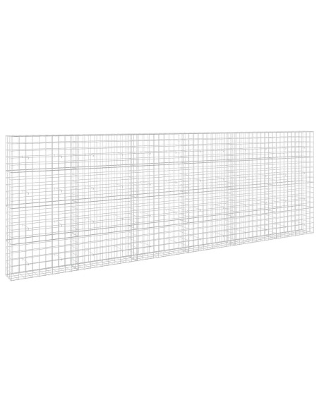 Gabione con Filo da 3,5 mm e Rete da 10x10 cm 600x30x200 cm