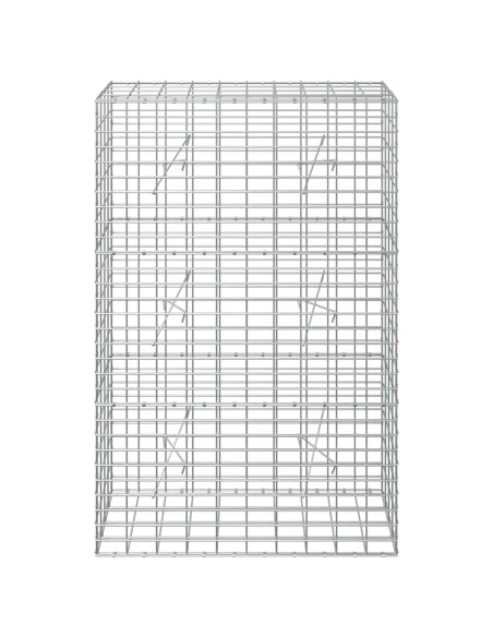 Gabione con Filo da 3,5 mm e Rete da 5x10 cm 100x20x150 cm