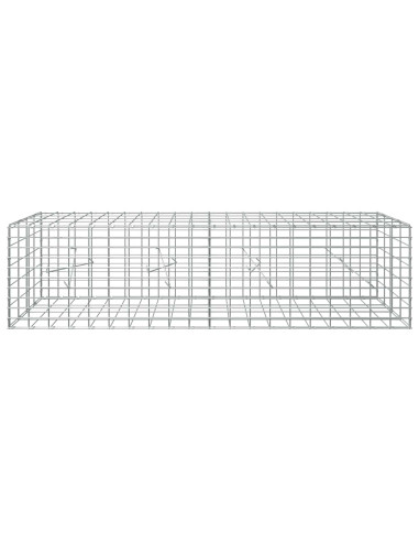 Gabione con Filo da 3,5 mm e Rete da 5x10 cm 200x20x50 cm