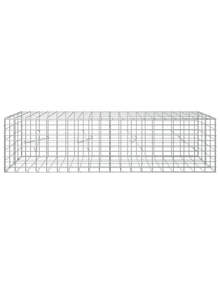 Gabione con Filo da 3,5 mm e Rete da 5x10 cm 200x20x50 cm