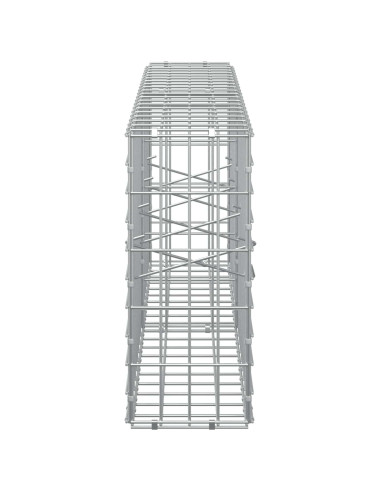 Gabione con Filo da 3,5 mm e Rete da 5x10 cm 200x20x50 cm