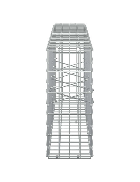 Gabione con Filo da 3,5 mm e Rete da 5x10 cm 200x20x50 cm