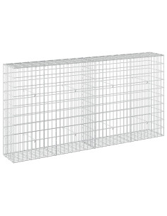 Gabione con Filo da 3,5 mm e Rete da 5x10 cm 200x30x100 cm 2