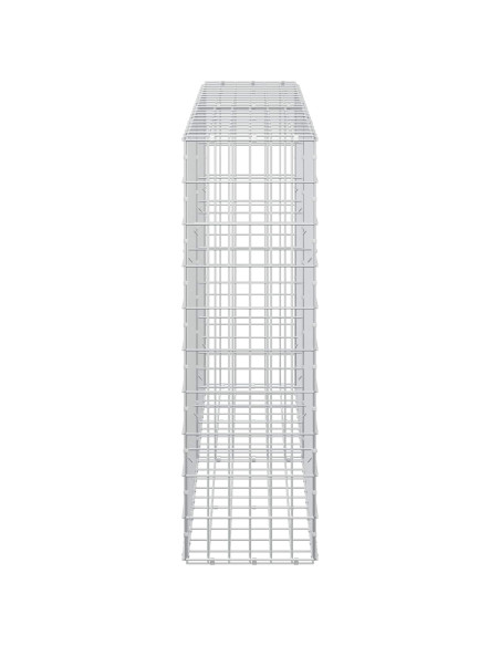 Gabione con Filo da 3,5 mm e Rete da 5x10 cm 200x30x100 cm