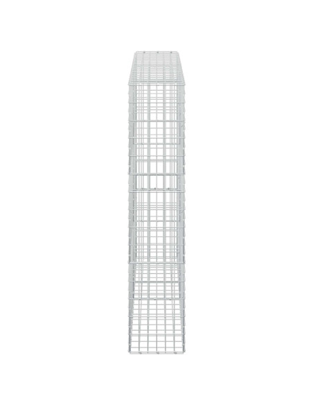 Gabione con Filo da 3,5 mm e Rete da 5x10 cm 200x30x150 cm