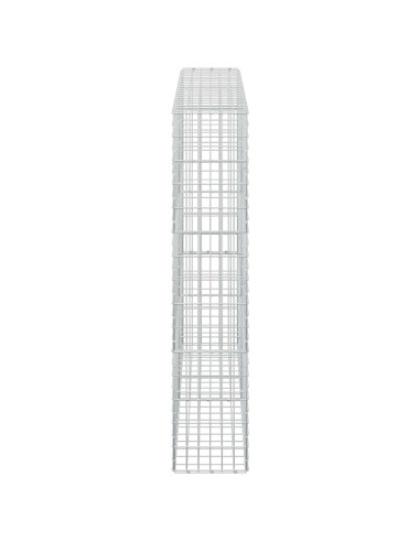 Gabione con Filo da 3,5 mm e Rete da 5x10 cm 200x30x150 cm