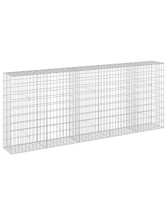 Gabione con Filo da 3,5 mm e Rete da 5x10 cm 250x30x100 cm 2