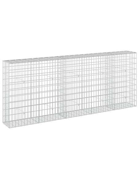 Gabione con Filo da 3,5 mm e Rete da 5x10 cm 250x30x100 cm