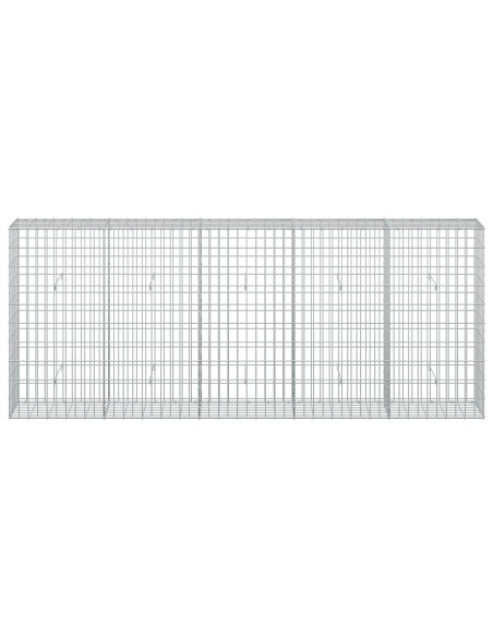Gabione con Filo da 3,5 mm e Rete da 5x10 cm 250x30x100 cm