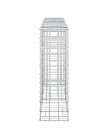 Gabione con Filo da 3,5 mm e Rete da 5x10 cm 250x30x100 cm