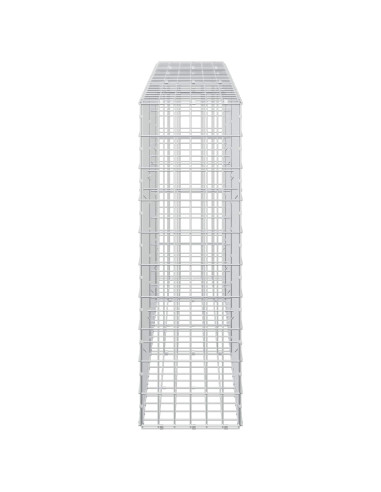 Gabione con Filo da 3,5 mm e Rete da 5x10 cm 250x30x100 cm