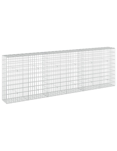 Gabione con Filo da 3,5 mm e Rete da 5x10 cm 300x30x100 cm