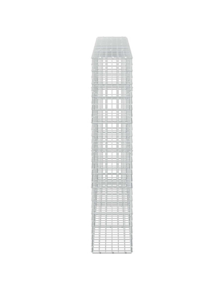 Gabione con Filo da 3,5 mm e Rete da 5x10 cm 350x30x150 cm