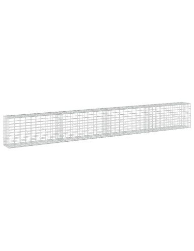 Gabione con Filo da 3,5 mm e Rete da 5x10 cm 400x30x50 cm