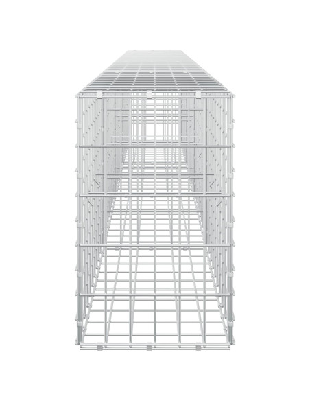 Gabione con Filo da 3,5 mm e Rete da 5x10 cm 400x30x50 cm