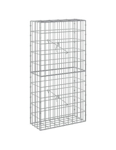 Gabione con Filo da 3,5 mm e Rete da 5x10 cm 50x20x100 cm 2