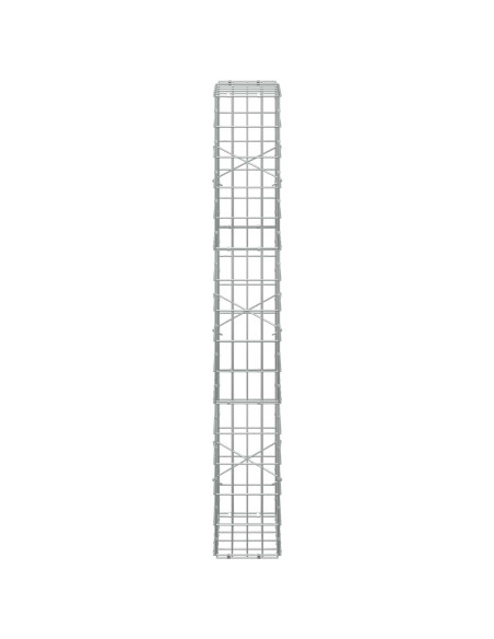 Gabione con Filo da 3,5 mm e Rete da 5x10 cm 50x20x150 cm