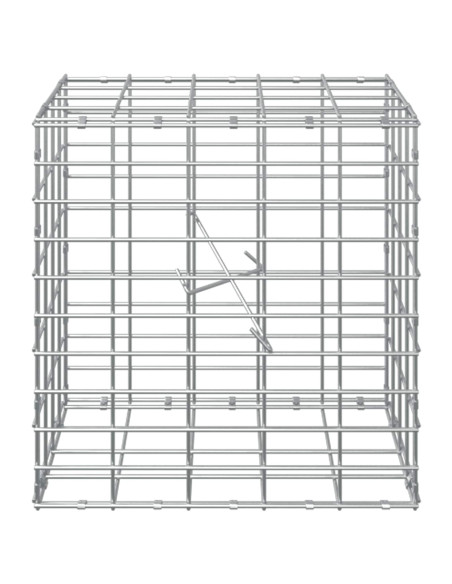Gabione con Filo da 3,5 mm e Rete da 5x10 cm 50x20x50 cm