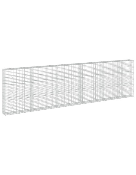 Gabione con Filo da 3,5 mm e Rete da 5x10 cm 550x30x150 cm