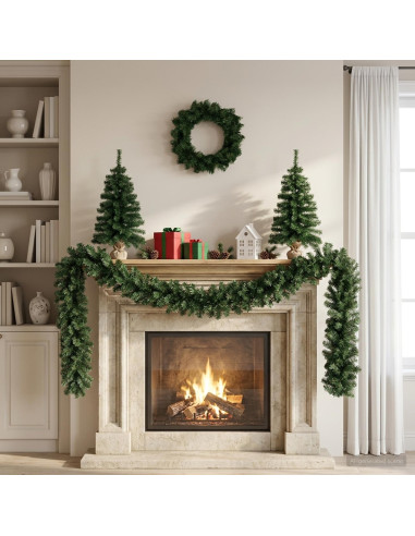Set mini alberi di Natale 60 cm PVC Verde
