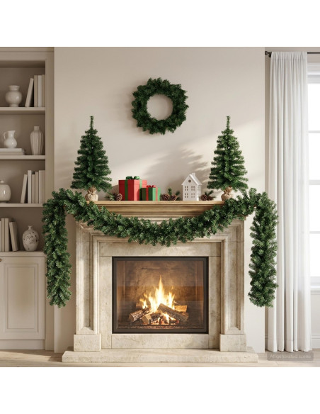 Set mini alberi di Natale 60 cm PVC Verde