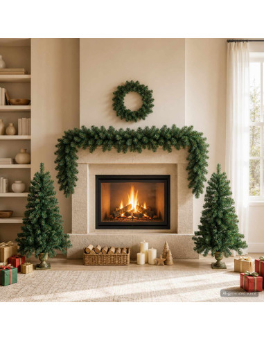 Set mini alberi di Natale 120 cm PVC Verde