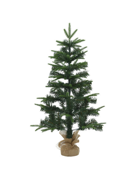Set mini alberi di Natale 90 cm PVC e PE Verde