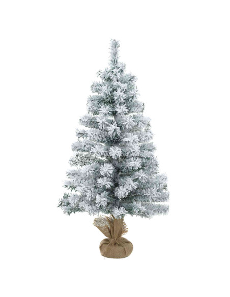 Set mini alberi di Natale 60 cm PVC Bianco