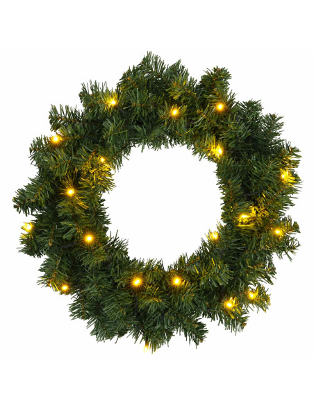 Set mini alberi di Natale 60 cm 125 LED Bianco caldo PVC Verde