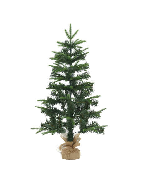 Set mini alberi di Natale 45 cm PVC e PE Verde