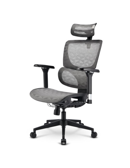 SHARKOON SEDIA OFFICE FABRIC SEAT BASE 4D ARMREST 5 HEIGHTS ADJUSTABLE  MAX WEIGHT CAPACITY 150KG