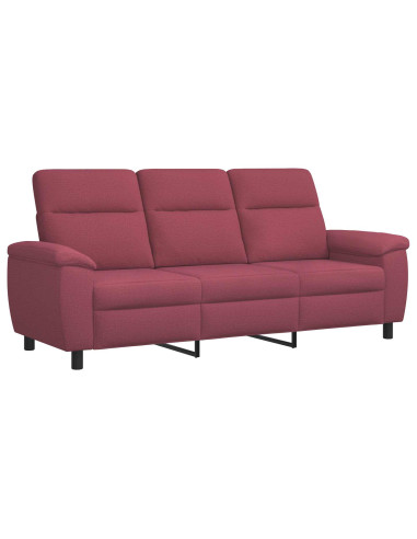 Set di divani 2 pcs Rosso Vino Tessuto