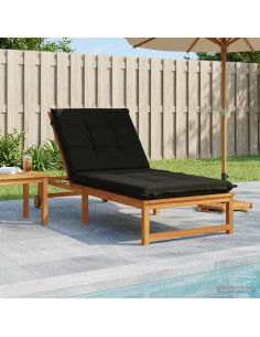 Cuscino per Lettino GEMERT 100% Poliestere Nero 190 x 90 x 9 cm