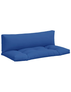 Cuscini per Pallet 2 pz Blu Reale in Tessuto 2