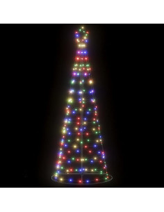 Albero di Natale a LED 200 LED Colorato 180 cm