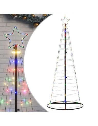 Albero di Natale a LED 200 LED Colorato 180 cm