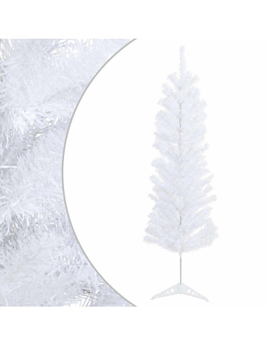Albero di Natale Artificiale Sottile 150 cm PVC e Acciaio