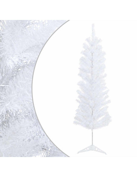 Albero di Natale Artificiale Sottile 150 cm PVC e Acciaio