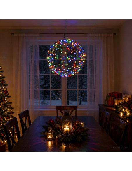 Luce a punta di Natale 300 LED Multicolore Ø 30 x 32 cm