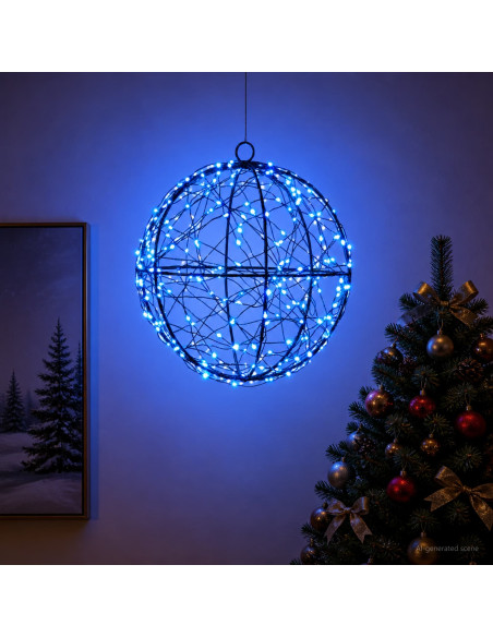 Luce a punta di Natale 200 LED Blu Ø 20 x 22 cm