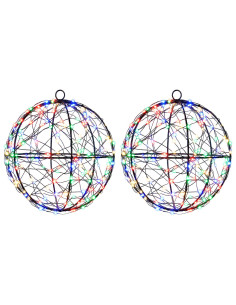 Luce a punta di Natale 2 pz 400 LED Multicolore Ø 20 x 22 cm 2