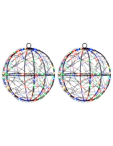 Luce a punta di Natale 2 pz 400 LED Multicolore Ø 20 x 22 cm
