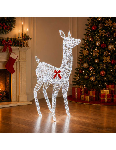 Renna di Natale 3D LOVIISA 285 LED Bianco freddo