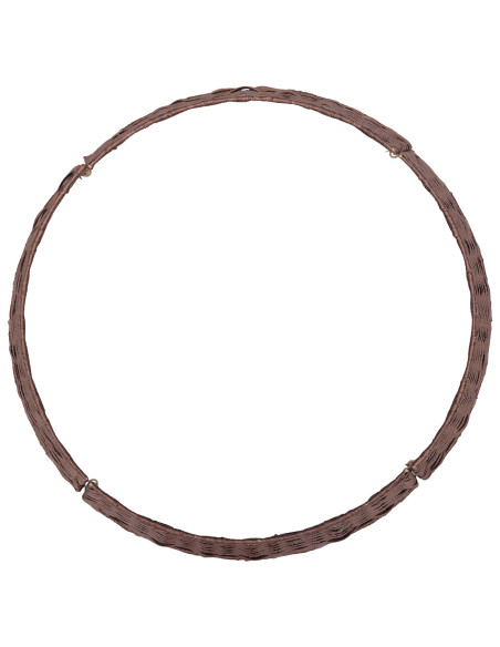 Collare per Albero di Natale Rotondo Marrone Scuro Ø 45 x 22 cm