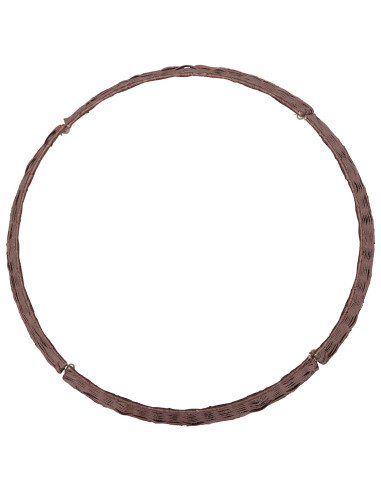 Collare per Albero di Natale Rotondo Marrone Scuro Ø 90 x 28 cm