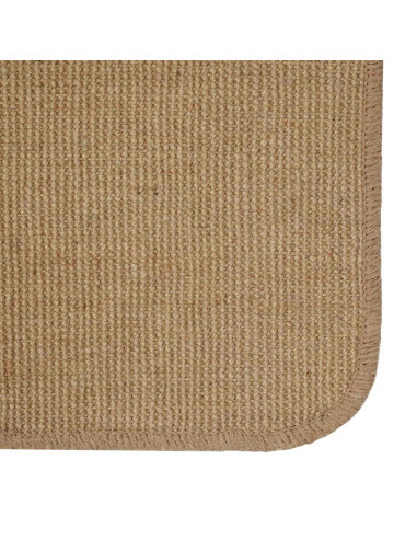 Tappeto da Area Marrone Chiaro 160 x 160 cm Juta