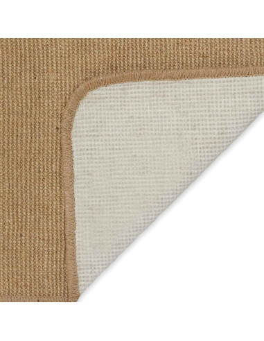 Tappeto da Area Marrone Chiaro 120 x 120 cm Juta