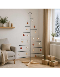 Albero di Natale in metallo con supporto KUOPIO 180 cm Acciaio