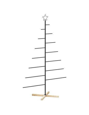 Albero di Natale in metallo con supporto KUOPIO 180 cm Acciaio